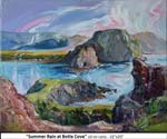 Summer Rain at Bottle Cove, Oil on Canvas